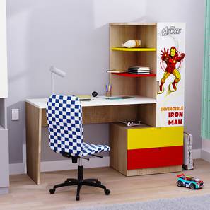 All New Arrivals Design Mr Practical Iron Free Standing Engineered Wood Kids Table in Multi Colour
