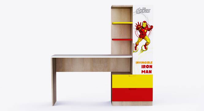 Mr Practical Iron Man Study Table with Cabinet and Drawers (Multicolor) by Urban Ladder - Ground View Design 1 - 786031