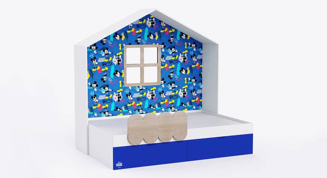 Little Hut Mickeys  Bed with Drawer Storage (White) by Urban Ladder - Design 1 Side View - 786140