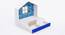Little Hut Mickeys  Bed with Drawer Storage (White) by Urban Ladder - Rear View Design 1 - 786153