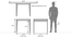 Murphy 4-to-6 Extendable - Bennett 4 Seater Dining Table Set (Dark Walnut Finish) by Urban Ladder - Dimension - 786197