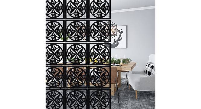 Black MDF wood Wall Hanging Room/ Screen Dividers Set of 12  -  RSD-1038 (Black) by Urban Ladder - Front View Design 1 - 790048