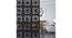 Black MDF wood Wall Hanging Room/ Screen Dividers Set of 12  -  RSD-1043 (Black) by Urban Ladder - Front View Design 1 - 790053