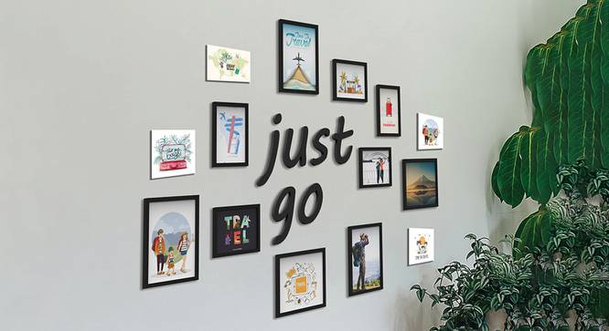 Go Photoframe Set of 10 (Black) by Urban Ladder - Front View Design 1 - 790057