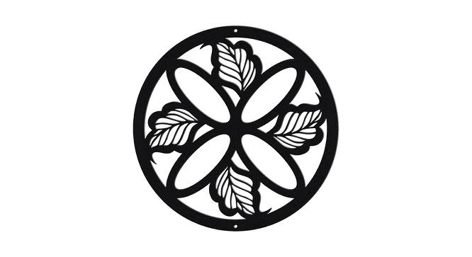 Black MDF wood Wall Hanging Room/ Screen Dividers Set of 12  -  RSD-1037 (Black) by Urban Ladder - Design 1 Side View - 790062