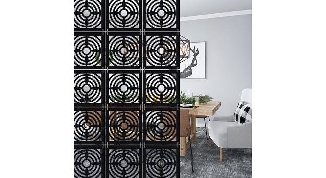 Black MDF wood Wall Hanging Room/ Screen Dividers Set of 12  -  RSD-1029 (Black) by Urban Ladder - Front View Design 1 - 790108