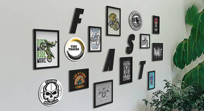 Fast Photoframe Set of 10 (Black) by Urban Ladder - Front View Design 1 - 790128