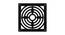 Black MDF wood Wall Hanging Room/ Screen Dividers Set of 12  -  RSD-1029 (Black) by Urban Ladder - Design 1 Side View - 790134