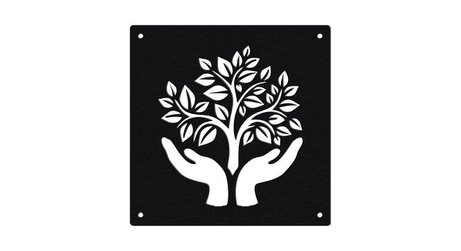 Black MDF wood Wall Hanging Room/ Screen Dividers Set of 12  -  RSD-1053 (Black) by Urban Ladder - Design 1 Side View - 790141