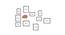 Photoframe Set of 10 (Black) by Urban Ladder - Design 1 Dimension - 790196