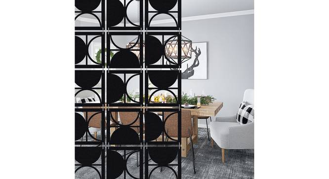 Black MDF wood Wall Hanging Room/ Screen Dividers Set of 12  -  RSD-1028 (Black) by Urban Ladder - Front View Design 1 - 790226