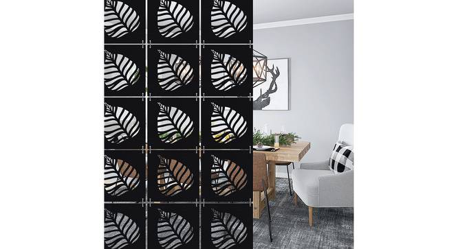 Black MDF wood Wall Hanging Room/ Screen Dividers Set of 12  -  RSD-1059 (Black) by Urban Ladder - Front View Design 1 - 790234