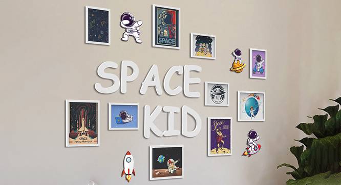 Kid Photoframe Set of 10 (White) by Urban Ladder - Front View Design 1 - 790245