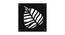 Black MDF wood Wall Hanging Room/ Screen Dividers Set of 12  -  RSD-1059 (Black) by Urban Ladder - Design 1 Side View - 790260