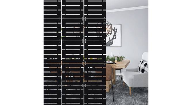 Black MDF wood Wall Hanging Room/ Screen Dividers Set of 12  -  RSD-1054 (Black) by Urban Ladder - Front View Design 1 - 790261
