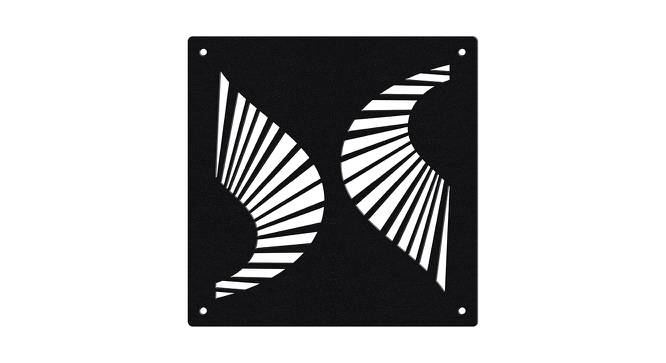 Black MDF wood Wall Hanging Room/ Screen Dividers Set of 12  -  RSD-1062 (Black) by Urban Ladder - Design 1 Side View - 790266
