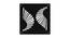 Black MDF wood Wall Hanging Room/ Screen Dividers Set of 12  -  RSD-1062 (Black) by Urban Ladder - Design 1 Side View - 790266