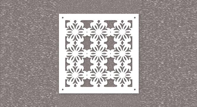White MDF wood Wall Hanging Room/ Screen Dividers Set of 12  -  RSD-2006 (White) by Urban Ladder - Design 1 Side View - 790268
