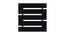 Black MDF wood Wall Hanging Room/ Screen Dividers Set of 12  -  RSD-1054 (Black) by Urban Ladder - Design 1 Side View - 790293
