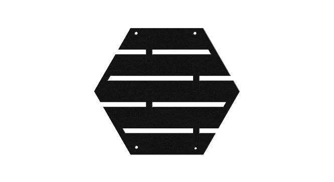 Black MDF wood Wall Hanging Room/ Screen Dividers Set of 12  -  RSD-1066 (Black) by Urban Ladder - Design 1 Side View - 790300