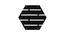 Black MDF wood Wall Hanging Room/ Screen Dividers Set of 12  -  RSD-1066 (Black) by Urban Ladder - Design 1 Side View - 790300