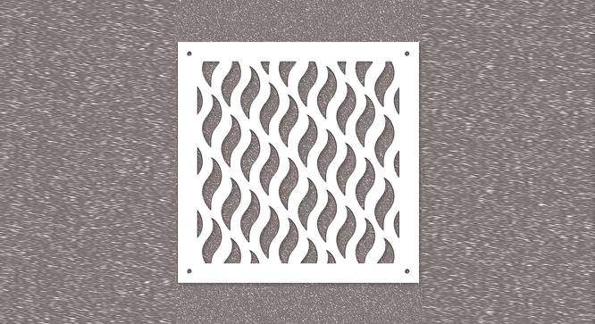 White MDF wood Wall Hanging Room/ Screen Dividers Set of 12  -  RSD-2003 (White) by Urban Ladder - Design 1 Side View - 790302