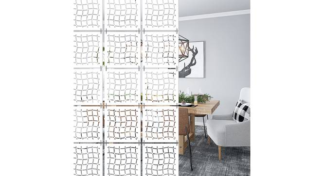 White MDF wood Wall Hanging Room/ Screen Dividers Set of 12  -  RSD-2004 (White) by Urban Ladder - Front View Design 1 - 790396