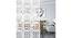 White MDF wood Wall Hanging Room/ Screen Dividers Set of 12  -  RSD-2008 (White) by Urban Ladder - Front View Design 1 - 790398