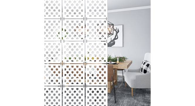 White MDF wood Wall Hanging Room/ Screen Dividers Set of 12  -  RSD-2015 (White) by Urban Ladder - Front View Design 1 - 790400