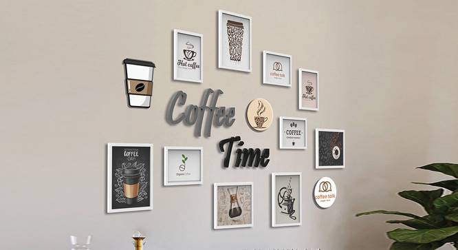 Time Photoframe Set of 10 (White) by Urban Ladder - Front View Design 1 - 790401