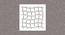 White MDF wood Wall Hanging Room/ Screen Dividers Set of 12  -  RSD-2004 (White) by Urban Ladder - Design 1 Side View - 790407