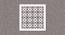 White MDF wood Wall Hanging Room/ Screen Dividers Set of 12  -  RSD-2005 (White) by Urban Ladder - Design 1 Side View - 790408