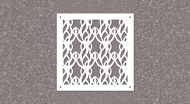White MDF wood Wall Hanging Room/ Screen Dividers Set of 12  -  RSD-2008 (White) by Urban Ladder - Design 1 Side View - 790409