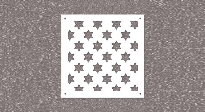 White MDF wood Wall Hanging Room/ Screen Dividers Set of 12  -  RSD-2015 (White) by Urban Ladder - Design 1 Side View - 790411