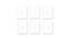 Photoframe Set of 06 (White) by Urban Ladder - Design 1 Dimension - 790452