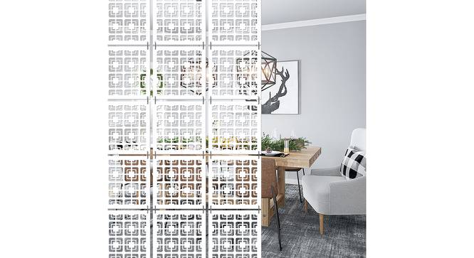 White MDF wood Wall Hanging Room/ Screen Dividers Set of 12  -  RSD-2013 (White) by Urban Ladder - Front View Design 1 - 790474
