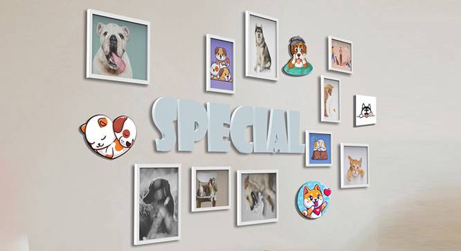 Special Photoframe Set of 10 (White) by Urban Ladder - Front View Design 1 - 790476