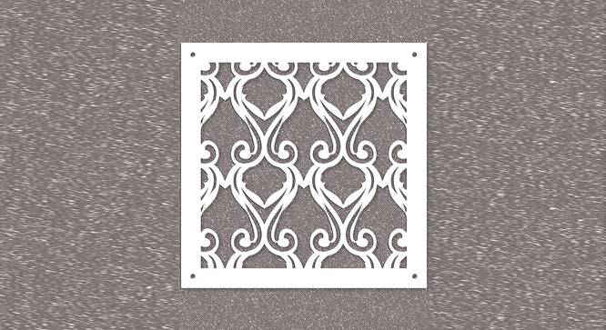 White MDF wood Wall Hanging Room/ Screen Dividers Set of 12  -  RSD-2002 (White) by Urban Ladder - Design 1 Side View - 790482