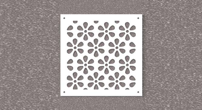 White MDF wood Wall Hanging Room/ Screen Dividers Set of 12  -  RSD-2010 (White) by Urban Ladder - Design 1 Side View - 790483