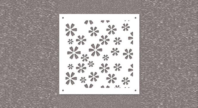White MDF wood Wall Hanging Room/ Screen Dividers Set of 12  -  RSD-2012 (White) by Urban Ladder - Design 1 Side View - 790484