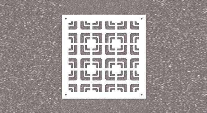 White MDF wood Wall Hanging Room/ Screen Dividers Set of 12  -  RSD-2013 (White) by Urban Ladder - Design 1 Side View - 790485