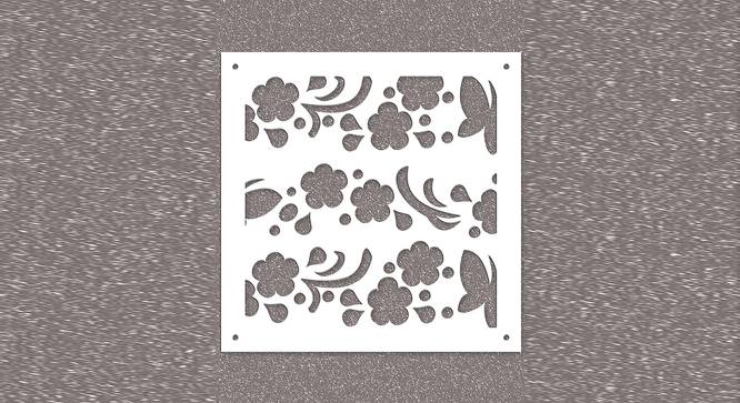 White MDF wood Wall Hanging Room/ Screen Dividers Set of 12  -  RSD-2022 (White) by Urban Ladder - Design 1 Side View - 790486