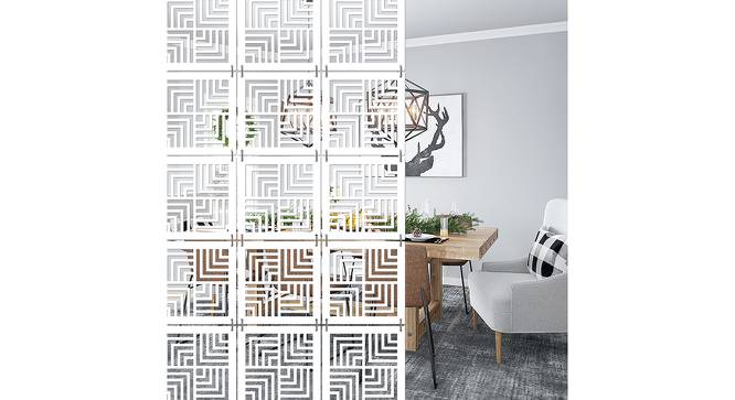 White MDF wood Wall Hanging Room/ Screen Dividers Set of 12  -  RSD-2025 (White) by Urban Ladder - Front View Design 1 - 790557