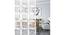 White MDF wood Wall Hanging Room/ Screen Dividers Set of 12  -  RSD-2025 (White) by Urban Ladder - Front View Design 1 - 790557