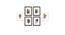 Photoframe Set of 06 RF-1770 (White) by Urban Ladder - Front View Design 1 - 790565