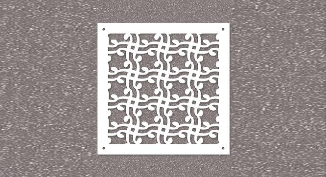 White MDF wood Wall Hanging Room/ Screen Dividers Set of 12  -  RSD-2007 (White) by Urban Ladder - Design 1 Side View - 790571