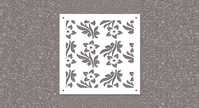 White MDF wood Wall Hanging Room/ Screen Dividers Set of 12  -  RSD-2021 (White) by Urban Ladder - Design 1 Side View - 790572