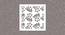 White MDF wood Wall Hanging Room/ Screen Dividers Set of 12  -  RSD-2021 (White) by Urban Ladder - Design 1 Side View - 790572