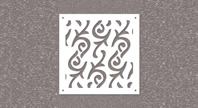 White MDF wood Wall Hanging Room/ Screen Dividers Set of 12  -  RSD-2023 (White) by Urban Ladder - Design 1 Side View - 790574