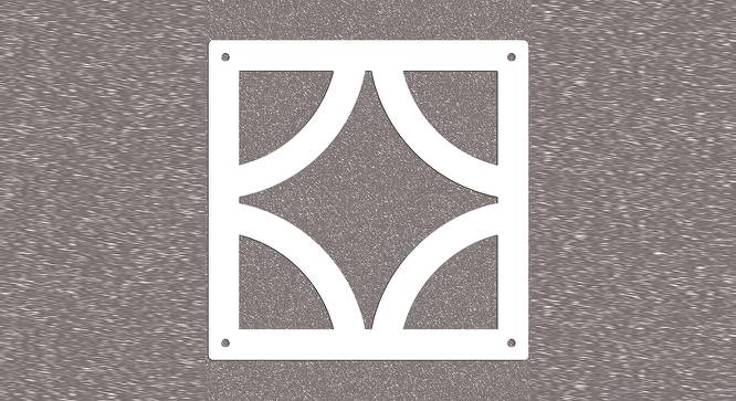 White MDF wood Wall Hanging Room/ Screen Dividers Set of 12  -  RSD-2024 (White) by Urban Ladder - Design 1 Side View - 790575